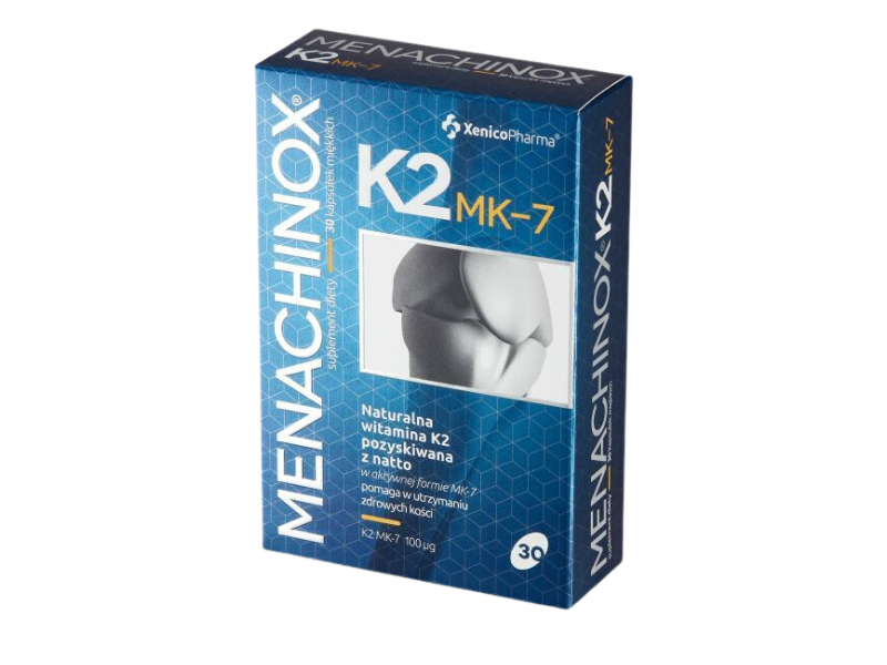 Menachinox K2 MK-7 naturalna witamina K2, kapsułki, 100 µg, 60 kaps.