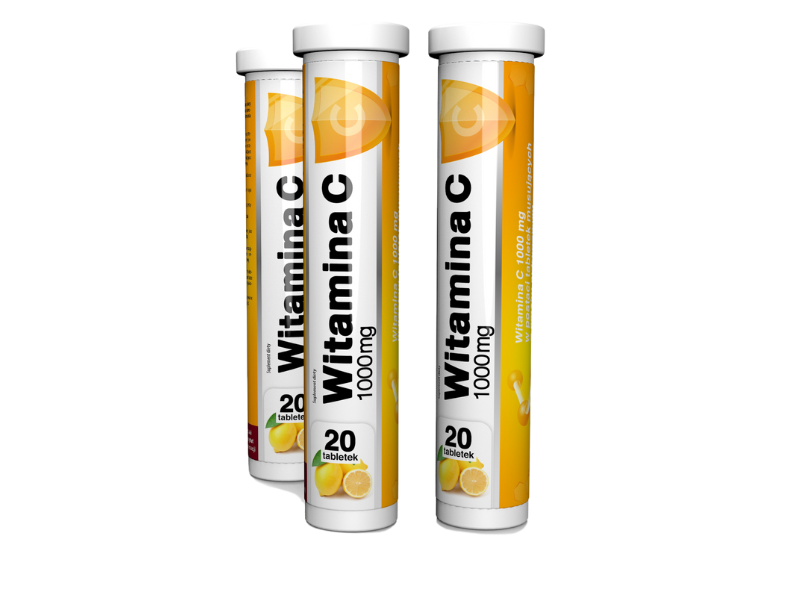 Witamina C, tabletki musujące, 1000 mg, 20 tabl.