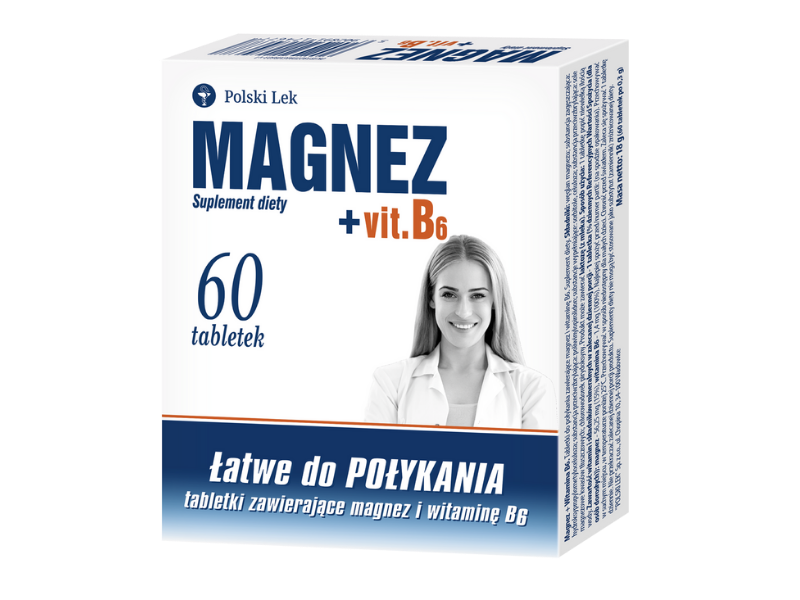 Magnez + witamina B6, tabletki, 60 tabl.