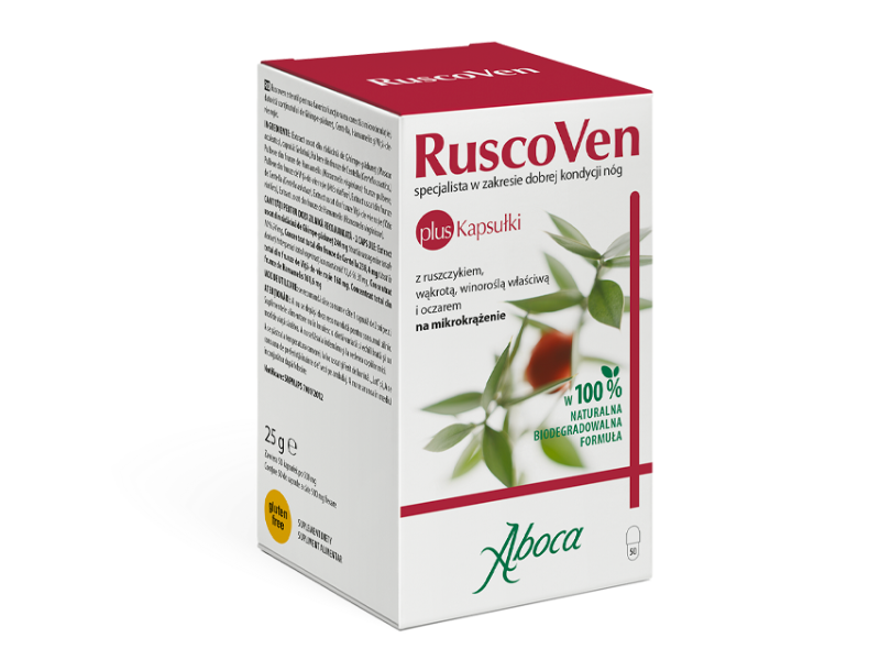 Ruscoven Plus, kapsułki, 50 kaps.