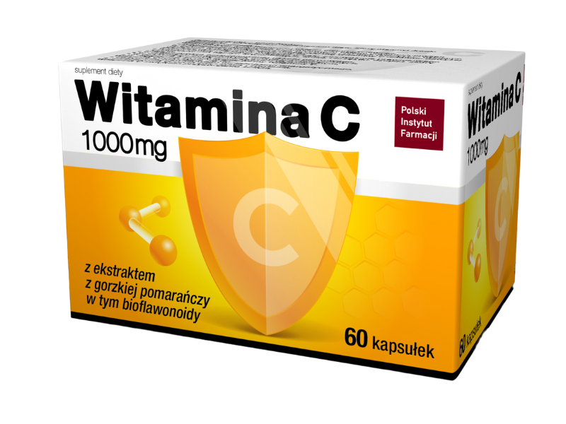 Witamina C, kapsułki, 1000 mg, 60 szt.