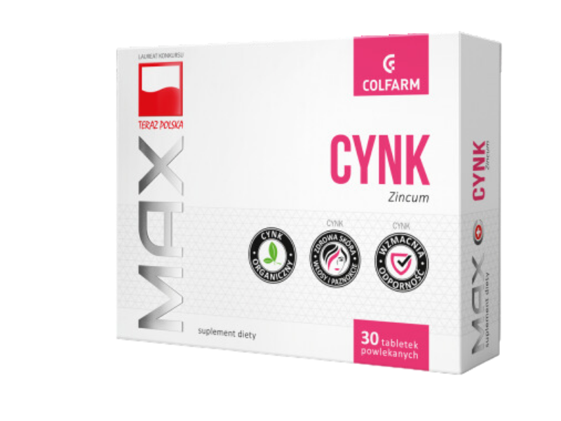 Cynk, tabletki, 10 mg, 30 tabl.