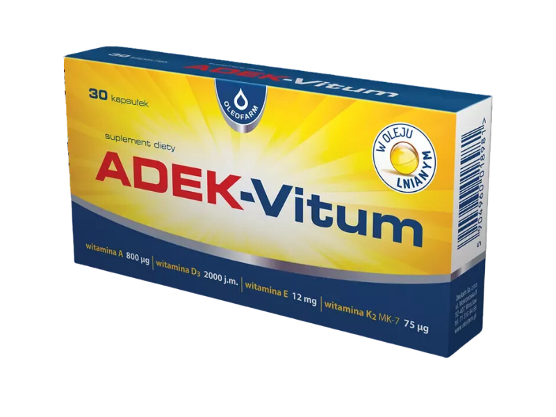 Oleofarm Adek Vitum, kapsułki, 60 kaps.