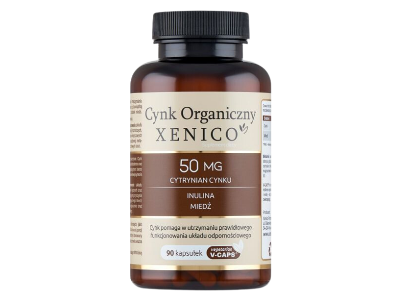 Cynk organiczny Xenico, kapsułki, 90 kaps.