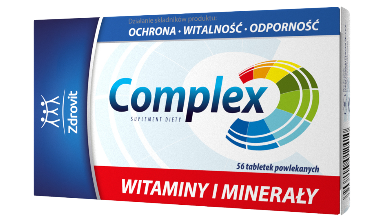 Zdrovit Complex witaminy i minerały, tabletki, 56 tabl.