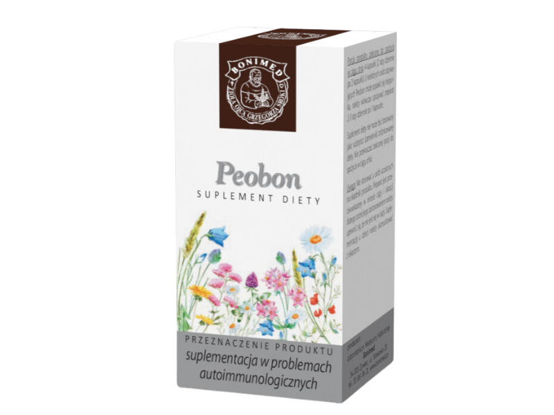 Bonimed Peobon piwonia żelazo cynk mangan miedź, kapsułki, 120 kaps.