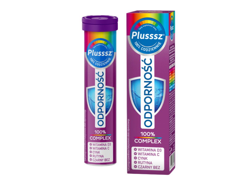 Plusssz Odporność 100% Complex, tabletki musujące, 20 szt.
