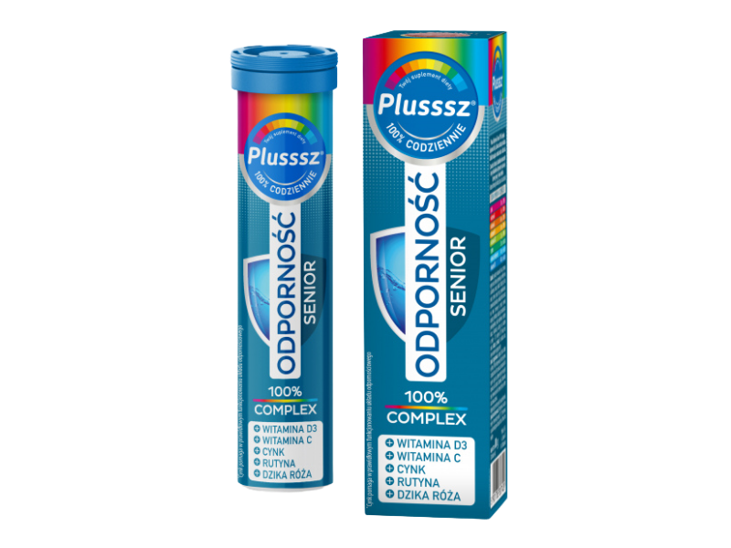 Plusssz Odporność Senior 100% Complex, tabletki musujące, 20 tabl.