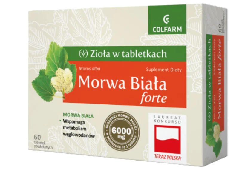 Colfarm Morwa biała forte, tabletki, 30 tabl.