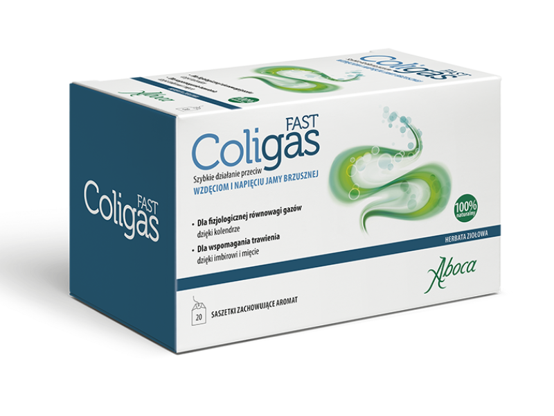 Coligas Fast herbata ziołowa, zioła do zaparzania, 20 sasz.