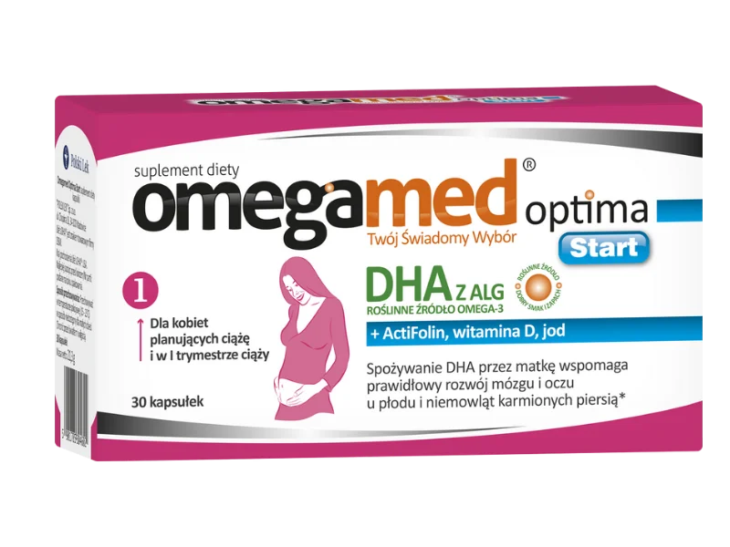 Omegamed Optima Start DHA z alg, kapsułki, 30 kaps.