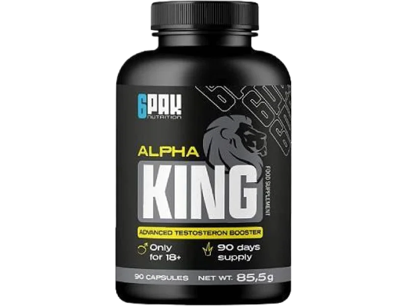 6Pak Nutrition Alpha King Booster testosteronu, kapsułki, 90 kaps.