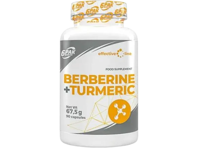 6PAK Nutrition Berberine + Turmeric, kapsułki, 90 kaps.