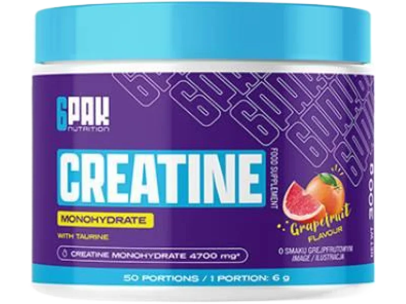 6Pak Nutrition Creatine Monohydrate smak grejpfrut, proszek, 500 g