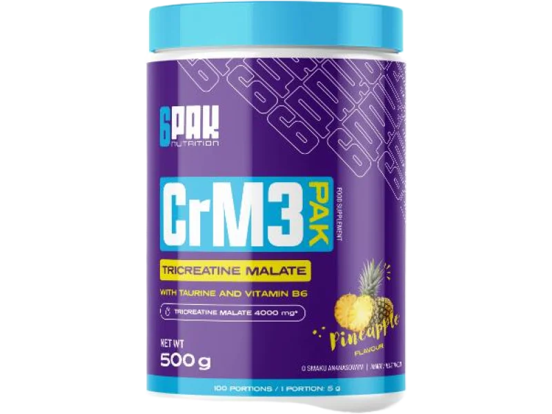 6Pak Nutrition CrM3 PAK Kreatyna Ananas, proszek, 500 g