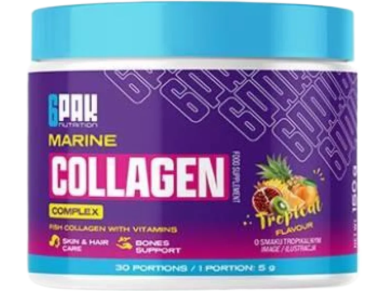6PAK Nutrition Marine Collagen Complex smak owoców tropikalnych, proszek, 300 g