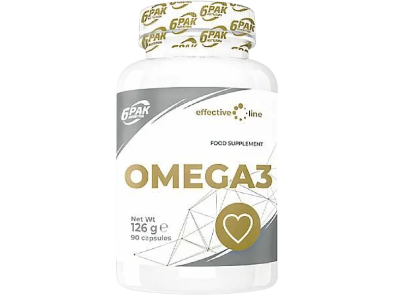 6PAK Nutrition Omega 3, kapsułki miękkie, 90 kaps.