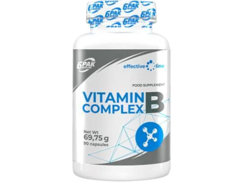 6PAK Nutrition Vitamin B Complex, kapsułki, 90 kaps.