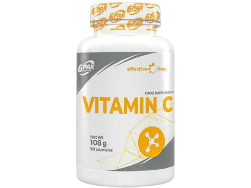 6PAK Nutrition Vitamin C, kapsułki, 1000 mg, 90 kaps.
