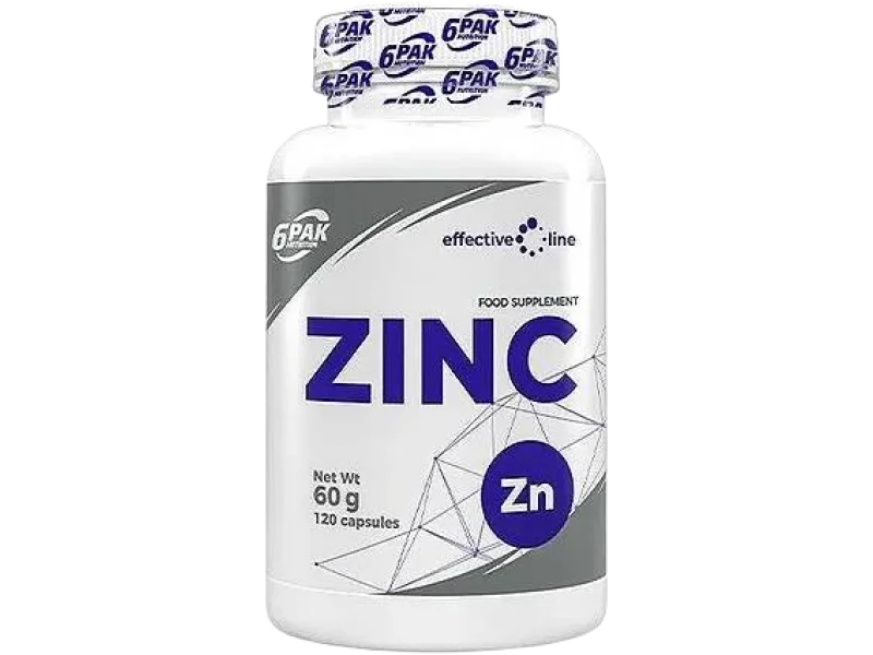 6Pak Nutrition Zinc, kapsułki, 15 mg, 120 kaps.