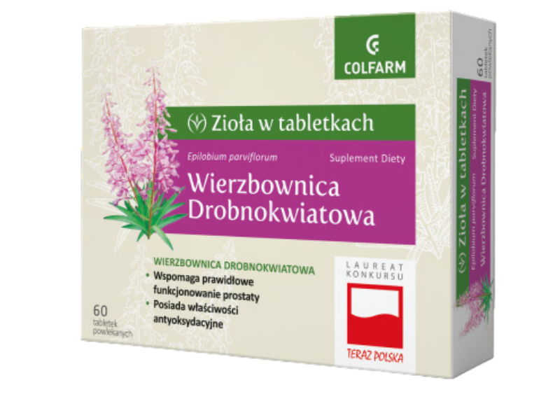 Colfarm Wierzbownica drobnokwiatowa, tabletki, 170 mg, 60 tabl.