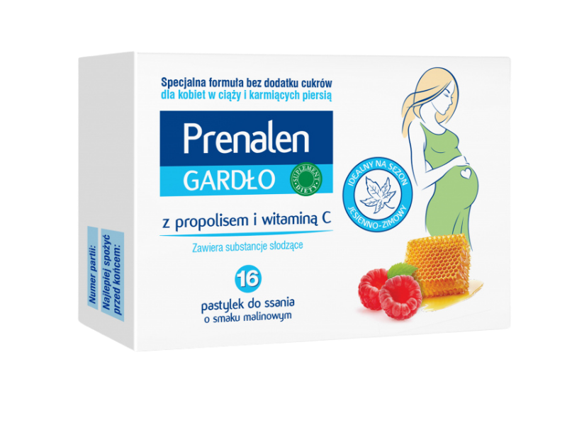 Prenalen Gardło, pastylki, 16 szt.