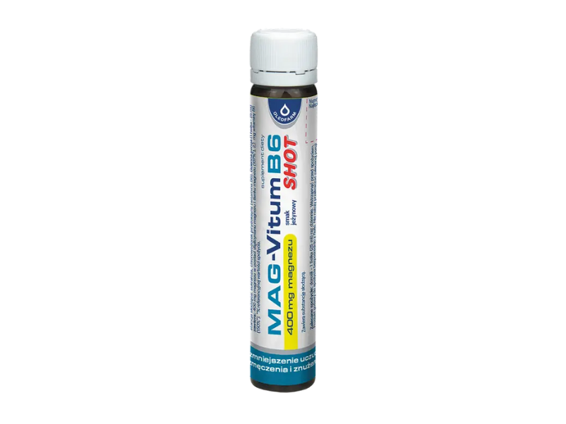 Mag-Vitum B6 SHOT, smak jeżynowy, płyn, 20 ml