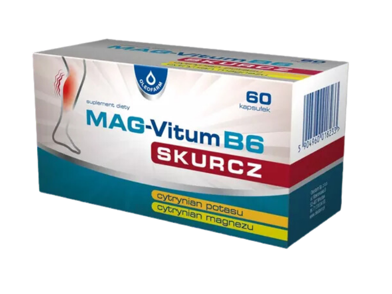 Oleofarm Mag-Vitum B6 Skurcz, kapsułki, 60 kaps.