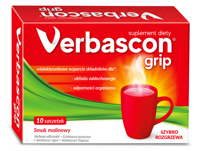 Verbascon Grip, proszek, 10 sasz.