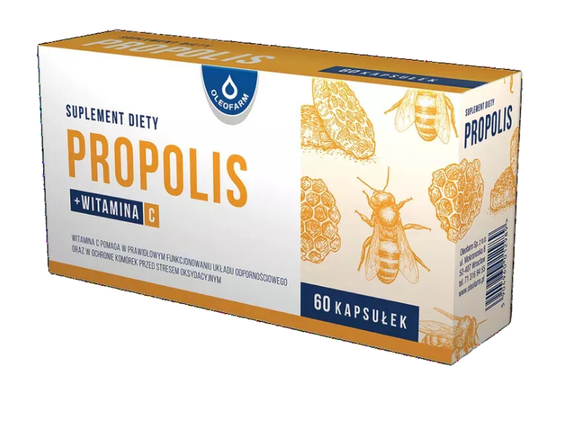 Oleofarm Propolis, kapsułki, 60 kaps.