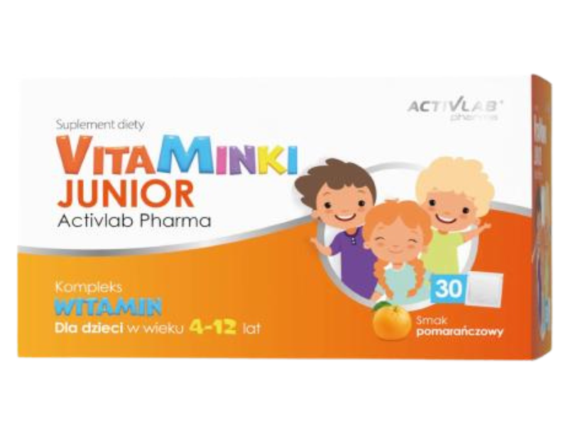 ACTIVLAB VitaMinki Junior smak pomarańczowy, saszetki, 30 saszetki