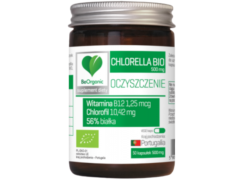 ALINESS Chlorella Bio, kapsułki, 500 mg, 50 kaps.