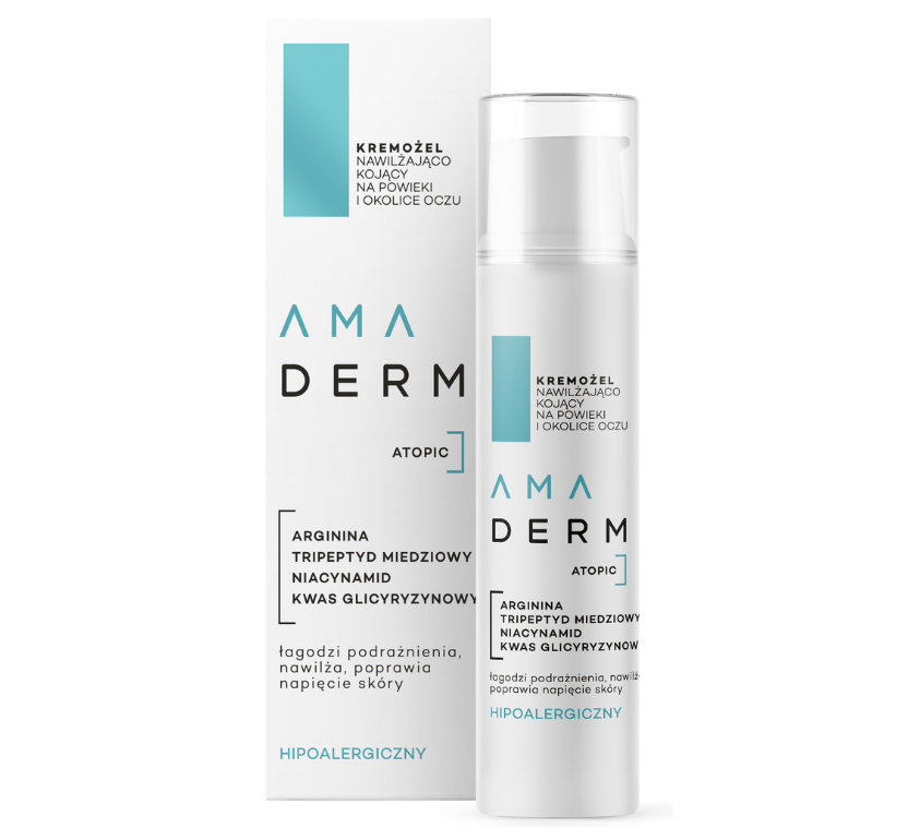 AMADERM ATOPIC kremożel nawilżająco-kojący na powieki i okolice oczu, 15 ml