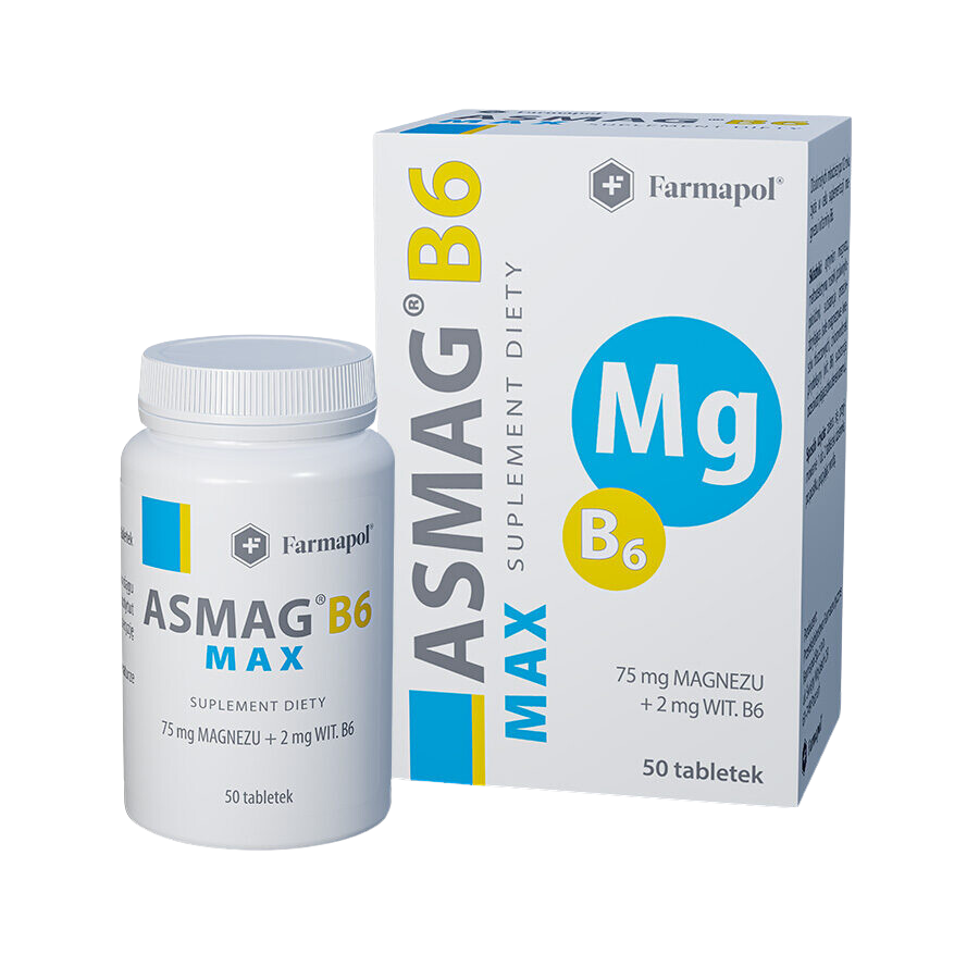 Farmapol Asmag B6 Max, tabletki, 50 tabl.