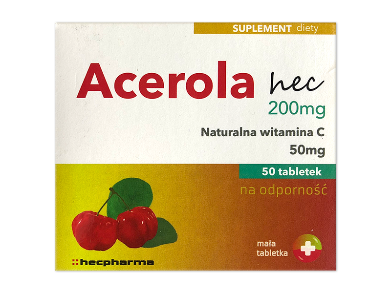 Acerola hec, tabletki, 50 tabl.