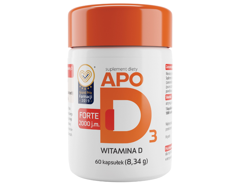 APOD3 Forte, kapsułki, 2000 j.m., 60 kaps.