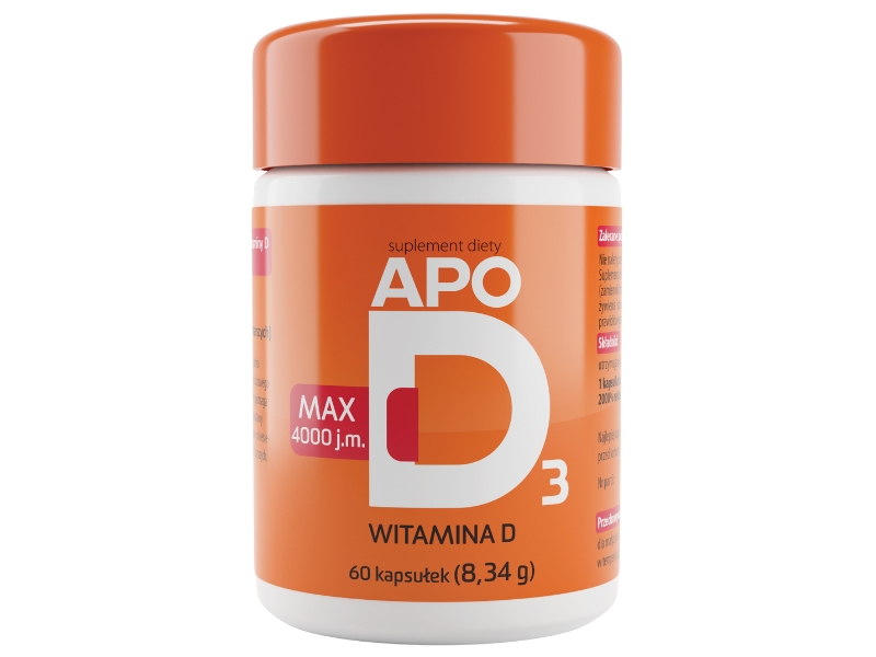 ApoD3 Max, kapsułki, 4000 j.m., 60 kaps.
