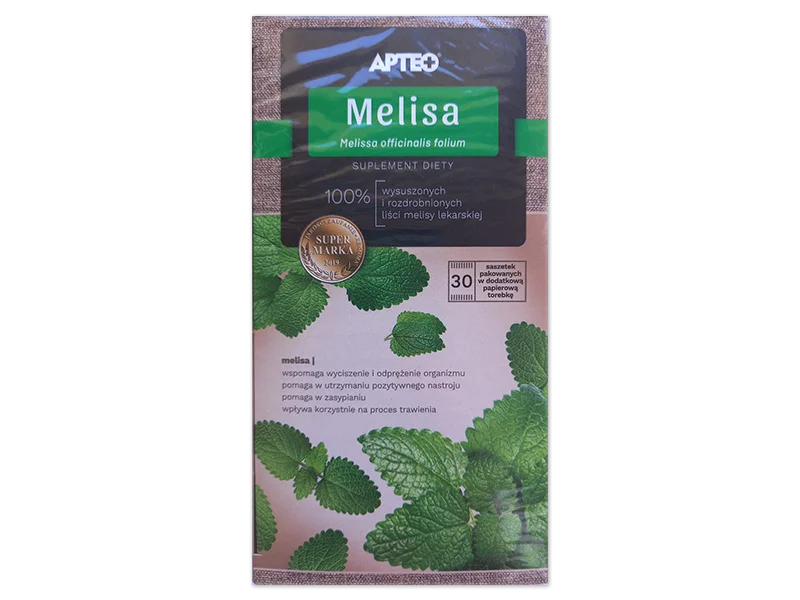 Apteo Melisa, zioła do zaparzania, 30 saszetek