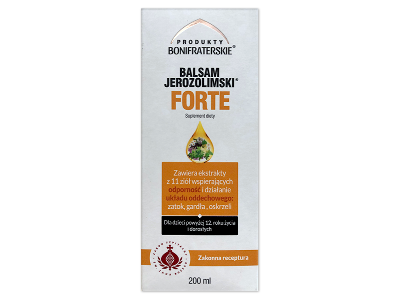 Boni Fratres Balsam Jerozolimski Forte, płyn, 200 ml