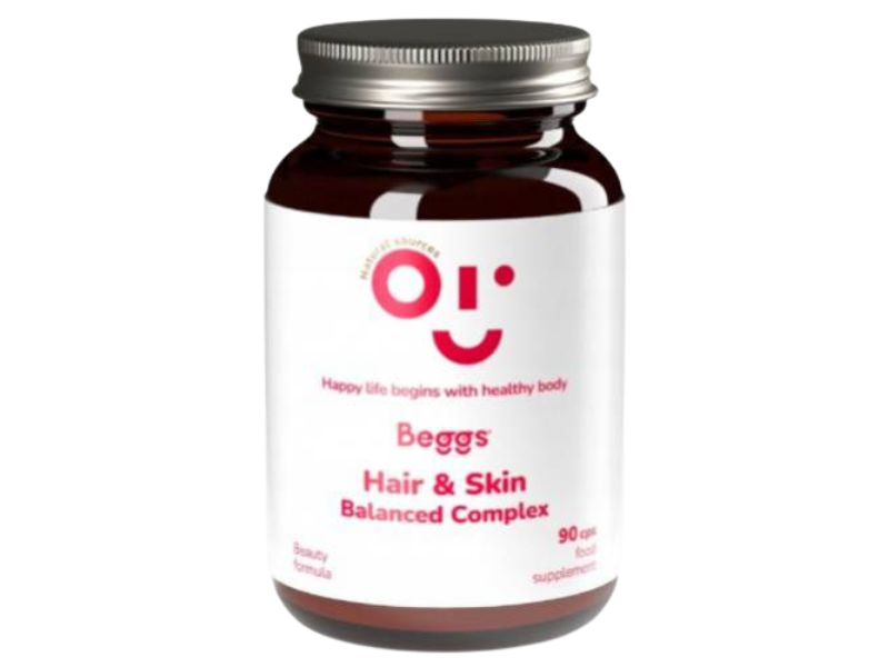 Beggs Balanced Hair&Skin Complex, kapsułki, 90 kaps.