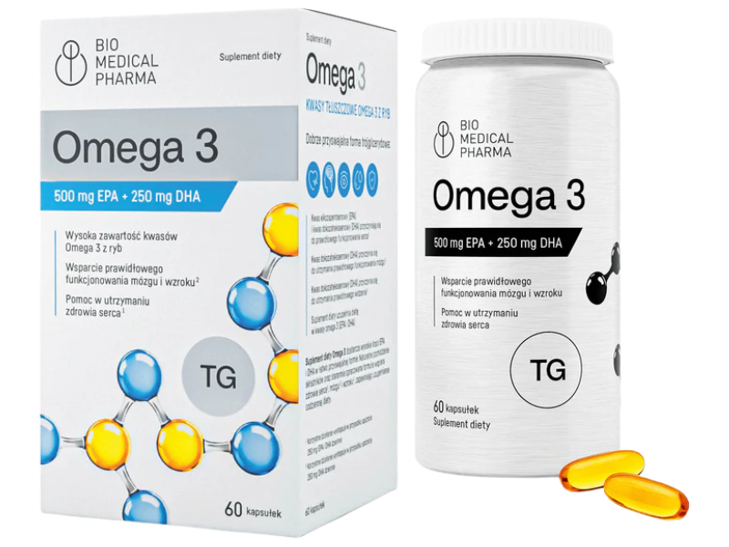 Bio Medical Pharma Omega 3, kapsułki, 60 kaps.