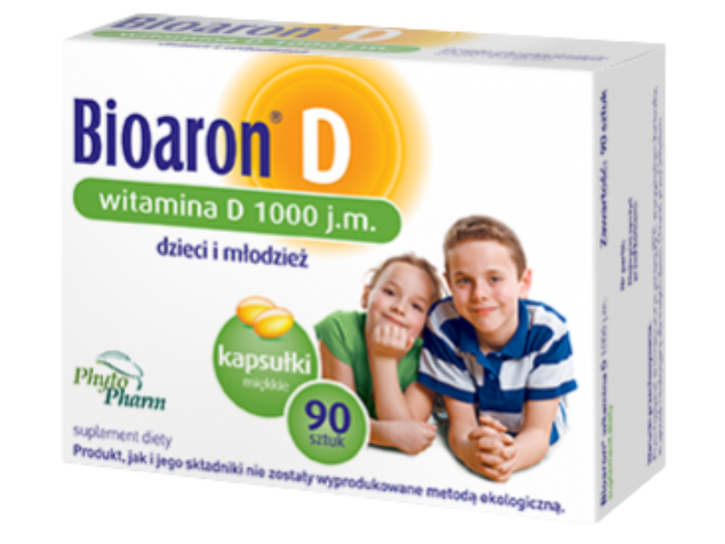Bioaron Witamina D 1000, kapsułki miękkie, 25 µg, 90 kaps.