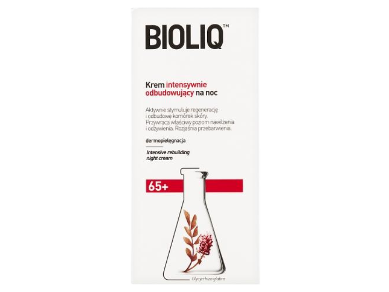 Bioliq 65+ Krem intensywnie odbudowujący na noc, 50 ml