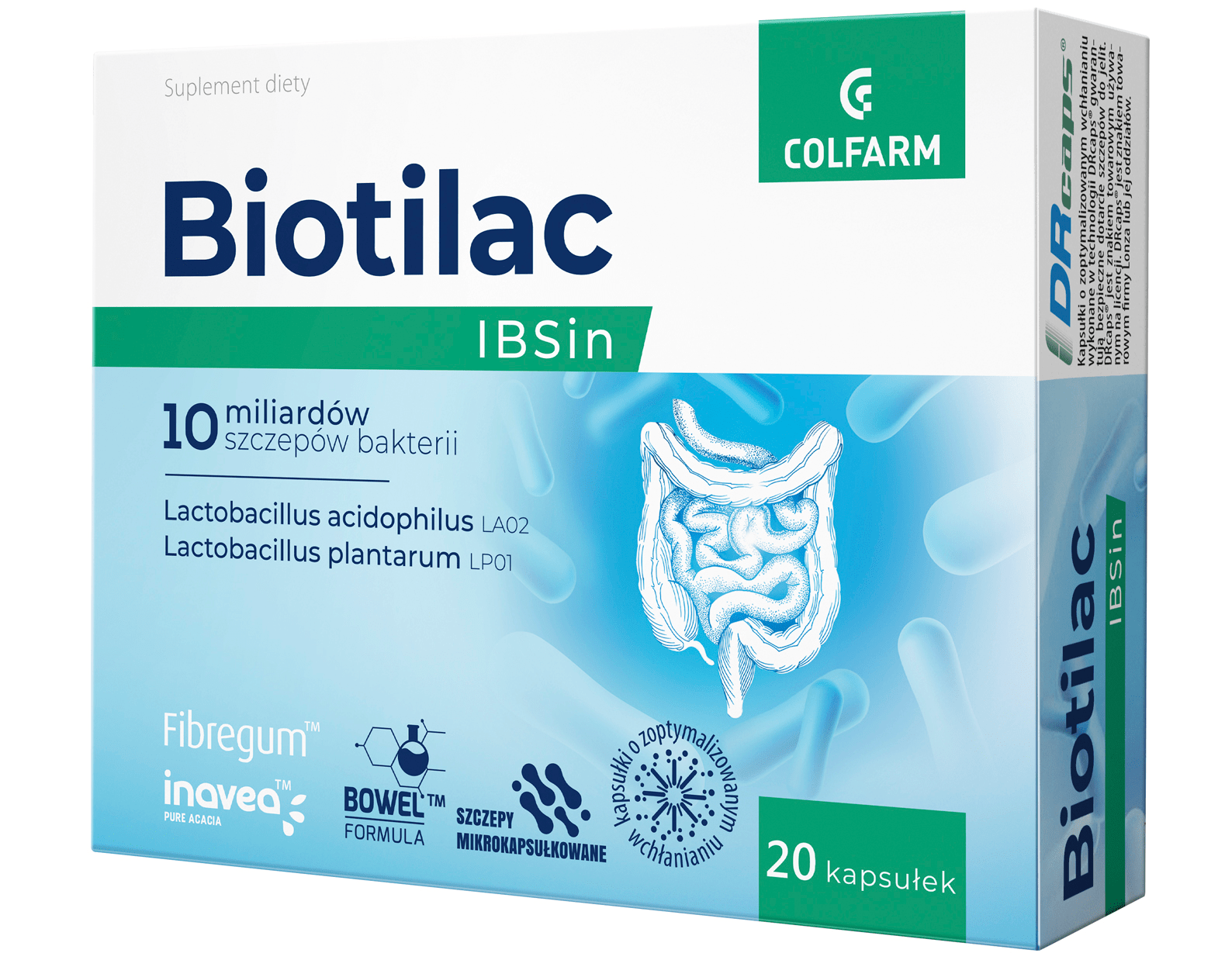 Colfarm Biotilac IBSin, kapsułki, 20 kaps.