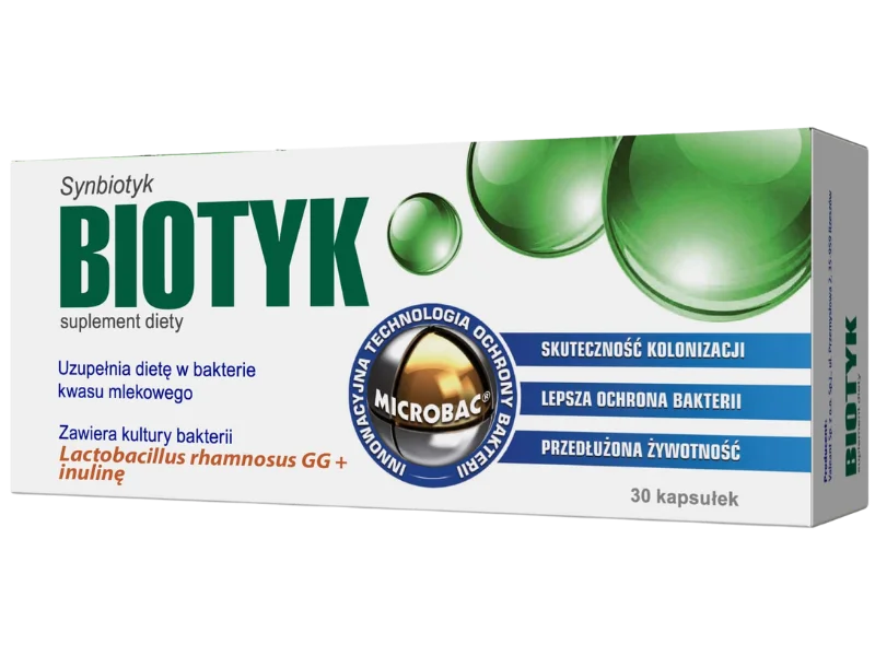 Biotyk synbiotyk, kapsułki, 30 kaps.