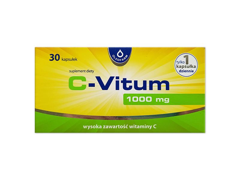 Oleofarm C-Vitum Witamina C, kapsułki, 1000 mg, 30 kaps.