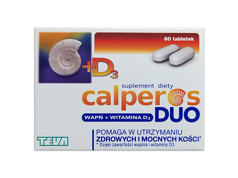 Calperos Duo D3, tabletki, 60 tabl.