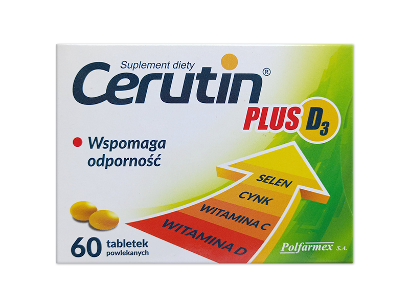 Cerutin Plus D3, tabletki, 60 tabl.