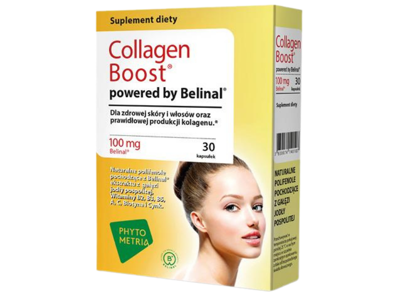 Collagen Boost powered by Belinal, kapsułki, 30 kaps.