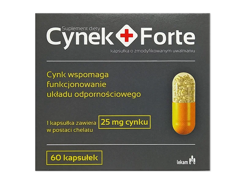 Cynek+ Forte, kapsułki o przedłużonym uwalnianiu, 25 mg, 60 kaps.